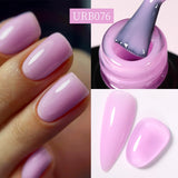 7ML Fiber Rubber Base Gel for Broken Nail Repaired Fiberglass Clear Quick Building UV Construction Gel Soak off Varnish