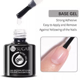 7ML Fiber Rubber Base Gel for Broken Nail Repaired Fiberglass Clear Quick Building UV Construction Gel Soak off Varnish