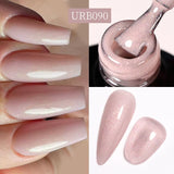 7ML Fiber Rubber Base Gel for Broken Nail Repaired Fiberglass Clear Quick Building UV Construction Gel Soak off Varnish