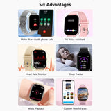 2025 New Smart Watch Bluetooth Call Message Reminder Man Woman Gift Full Touch Screen Sports Fitness Smart Watch