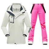 New Winter Ski Suit Women Warm Windproof Waterproof Ski Jacket Ski Pants Female Outdoor Sports Snow Coat Trousers Snowboard Wear