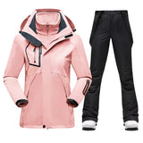 New Winter Ski Suit Women Warm Windproof Waterproof Ski Jacket Ski Pants Female Outdoor Sports Snow Coat Trousers Snowboard Wear