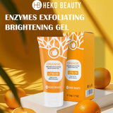 Orange Enzyme Exfoliating Gel Facial Deep Cleansing Moisturizing Gentle Rubbing Mud Exfoliating Skin