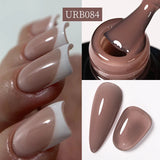 7ML Fiber Rubber Base Gel for Broken Nail Repaired Fiberglass Clear Quick Building UV Construction Gel Soak off Varnish