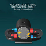 Adjustable Stainless Steel Door Stop Punch-Free Strong Magnetic Anti-Collision Door Stopper Invisible Bathroom Floor Door Stop