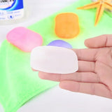 Outdoor Travel Disposable Soap Tablet Box Soap Paper Portable Hand Washing Tablet Small Soap Tablet Mini Soap Sheet