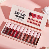 10 Pieces/Set Lip Gloss Velvet Lipstick: Waterproof and Long-Lasting Lip Gloss Women'S Moisturizing Lipstick Set