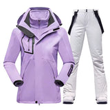 New Winter Ski Suit Women Warm Windproof Waterproof Ski Jacket Ski Pants Female Outdoor Sports Snow Coat Trousers Snowboard Wear