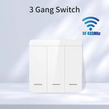 Tuya Smart Wifi Switch for Lighting RF 433Mhz Wireless Switch Smart Life APP Voice Control Work with Alexa Google Home Alice