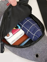 Neutral Brand Men'S and Women'S Business Travel Backpacks with Single-Layer Pockets Made of Nylon Material