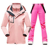 New Winter Ski Suit Women Warm Windproof Waterproof Ski Jacket Ski Pants Female Outdoor Sports Snow Coat Trousers Snowboard Wear