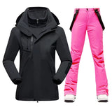 New Winter Ski Suit Women Warm Windproof Waterproof Ski Jacket Ski Pants Female Outdoor Sports Snow Coat Trousers Snowboard Wear
